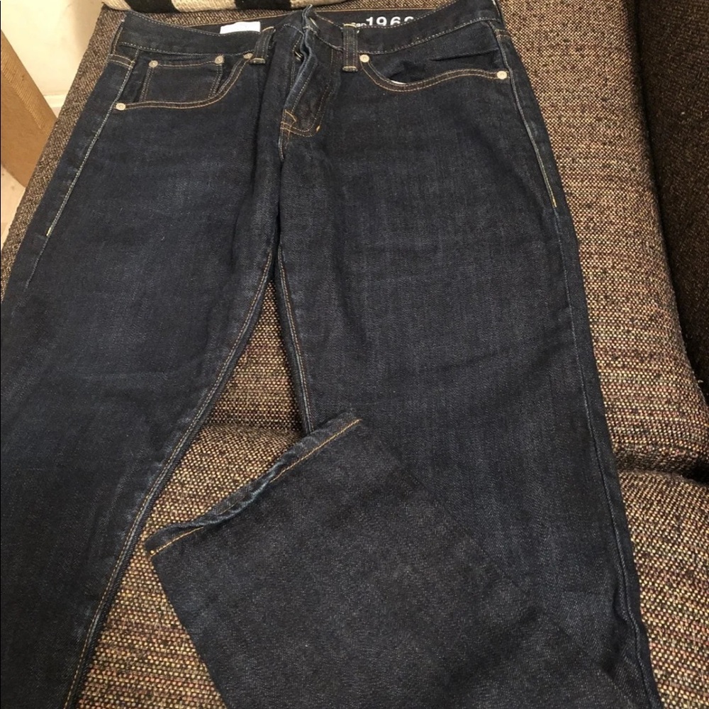 gap rinsed selvage orignal fit jeans